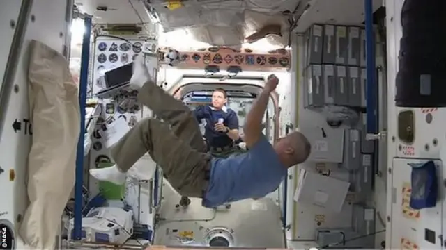 Astronauts running