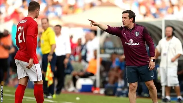 Ross Barkley and Gary neville