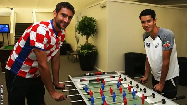 Marin Cilic and Andre Sa