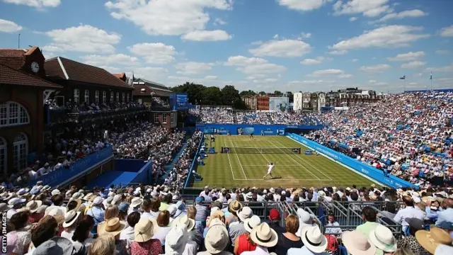 A view from the back of the stands at Queen's