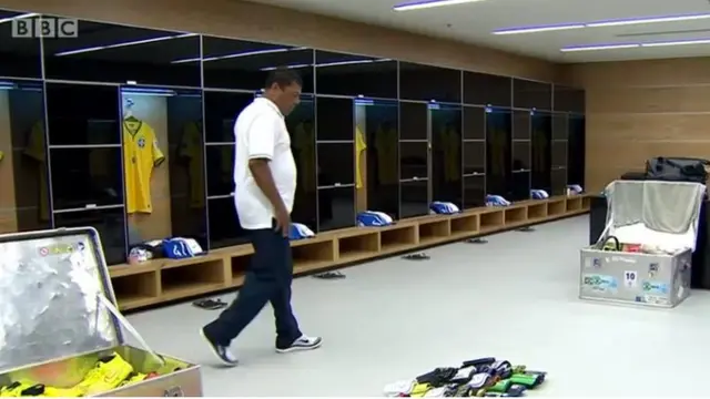 Brazil dressing room