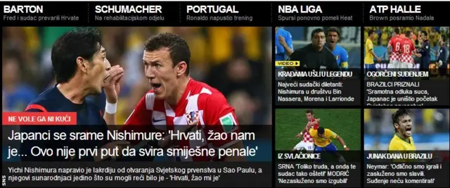 Croatian newspaper sportske novosti