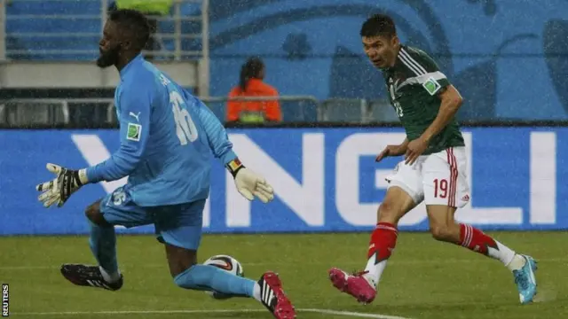 Peralta goes close for Mexico