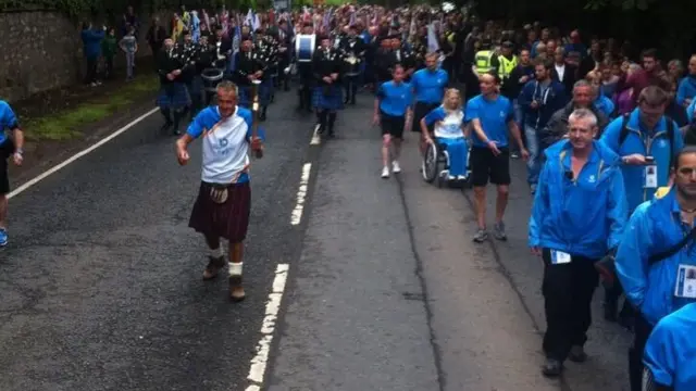 Baton carried in Coldstream