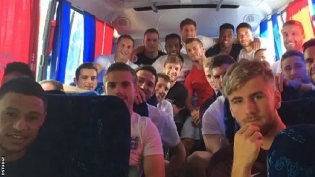 Englad team selfie