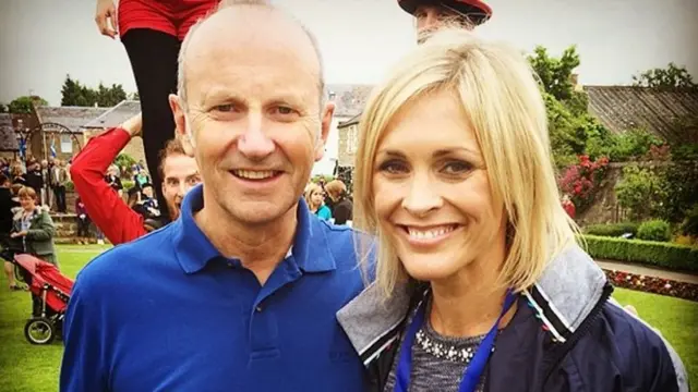 Fred Macaulay with Jenni Falconer