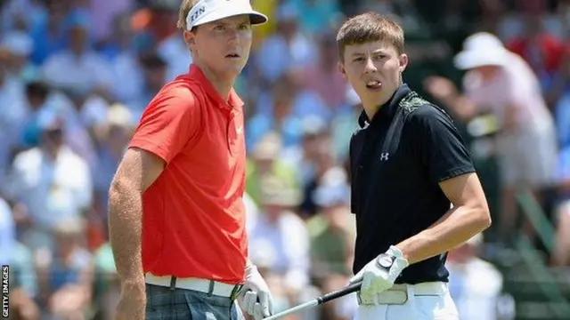 Amateur Matthew Fitzpatrick (right) with American Russell Henley