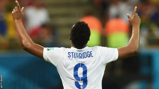 England striker Daniel Sturridge