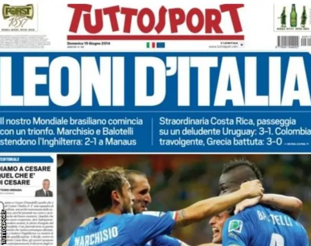 Tuttosport front page