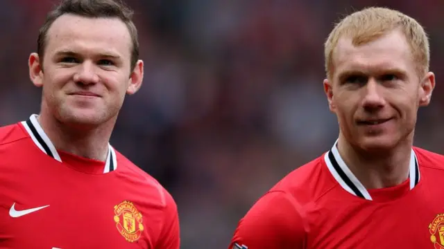 Wayne Rooney and Paul Scholes