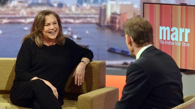 Kathleen turner talks to Andrew Marr