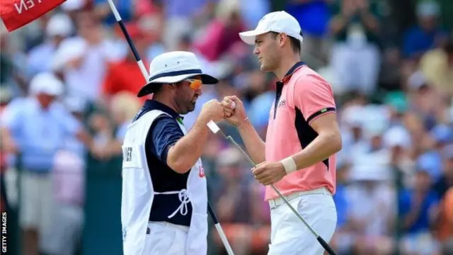 Martin Kaymer (right) with his caddie Craig Connelly