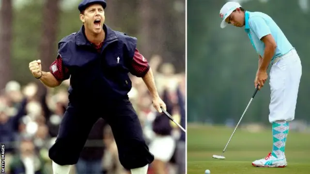 Payne Stewart and Rickie Fowler