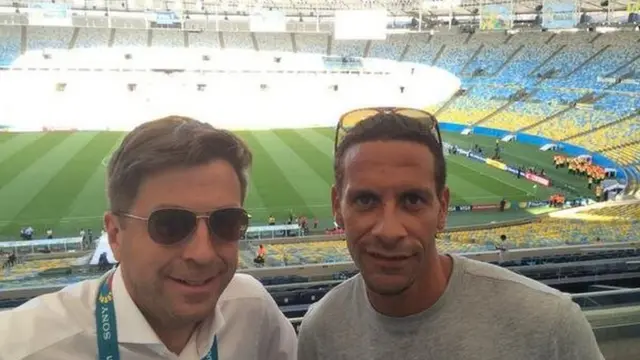 Mark Chapman and Rio Ferdinand