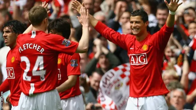 Cristiano Ronaldo of Manchester United