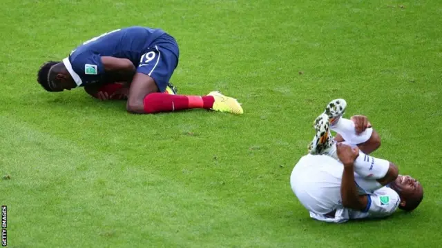 Paul Pogba and Wilson Palacios