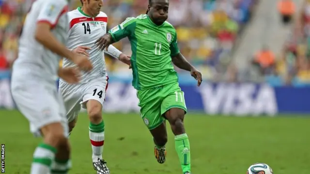 Nigeria's forward Victor Moses