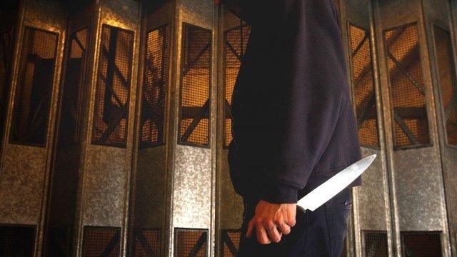 A man holding a knife