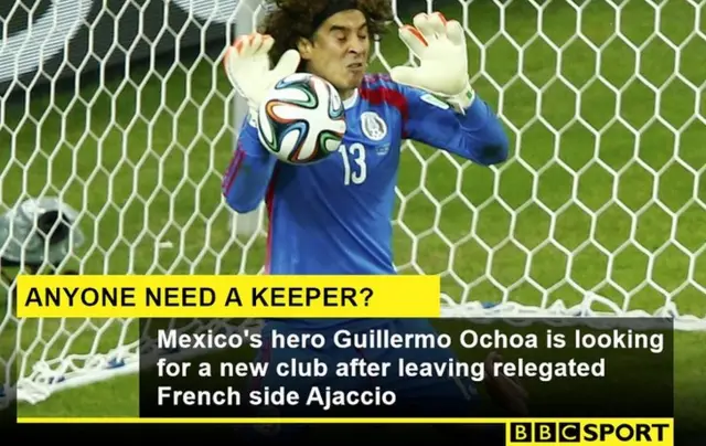 Guillermo Ochoa stat