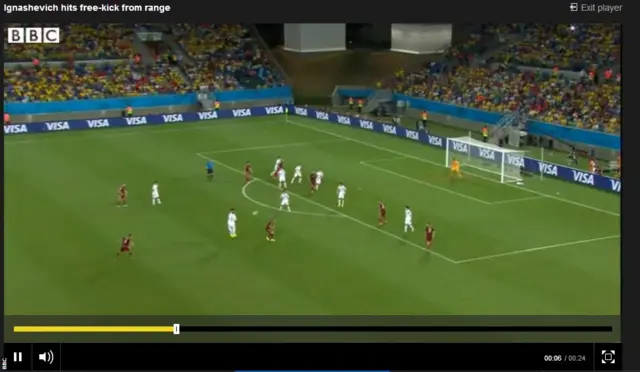 Russia free-kick