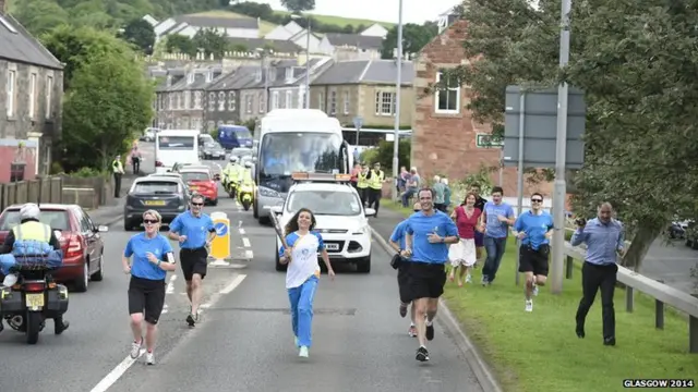 Baton bearer - Claire McCulloch in Earlston