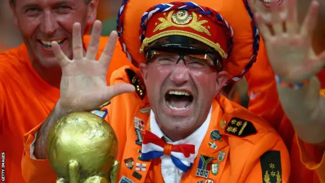 Netherlands fans at the 2014 World Cup