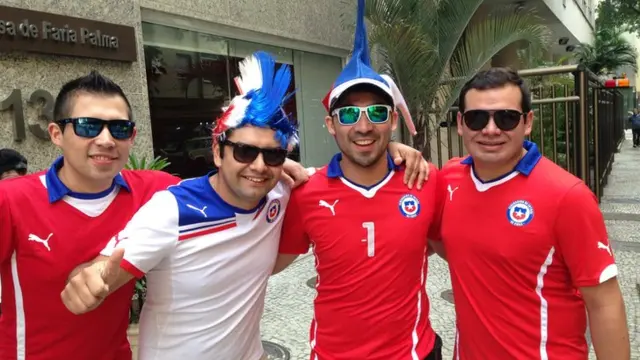 Chile fans in Rio