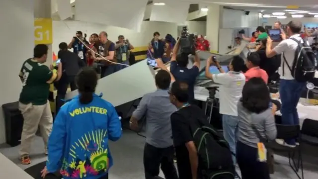 Maracana press room