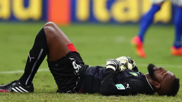 Cameroon keeper Charles Intandje