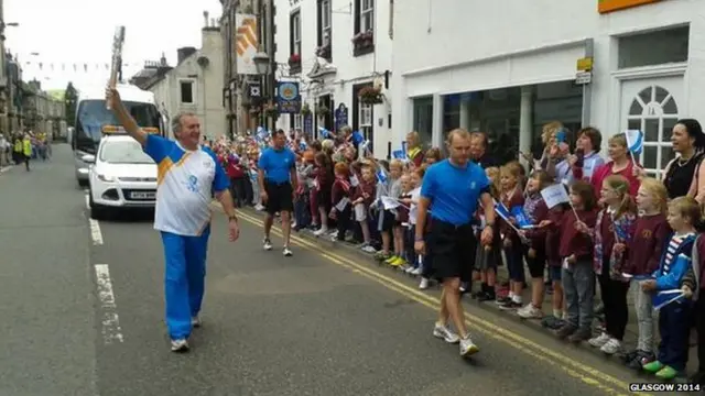 Baton relay in Langholm