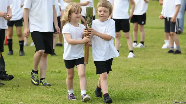 Carriers of all ages got their hands on the baton during its journey through southern Scotland