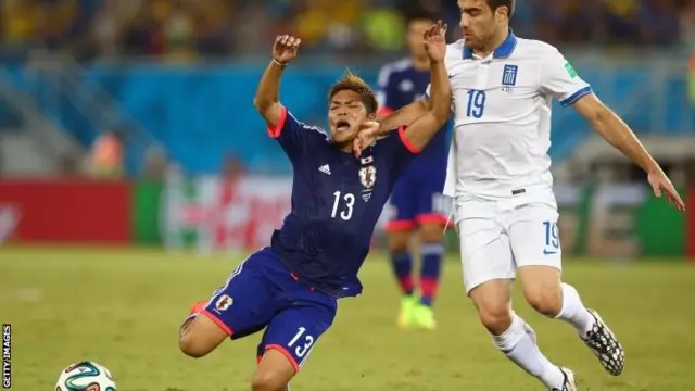 Japan and Greece play out a goalless draw