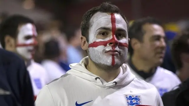 England fan in Sao Paulo