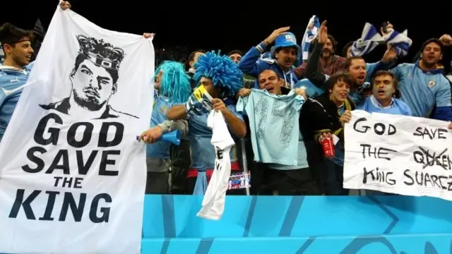 Uruguay fans at the World Cup