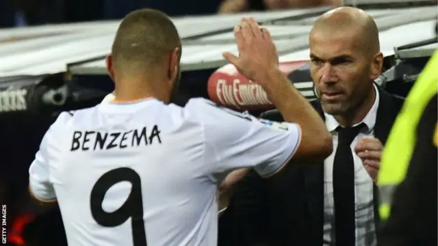 Karim benzema and Zinedine Zidane