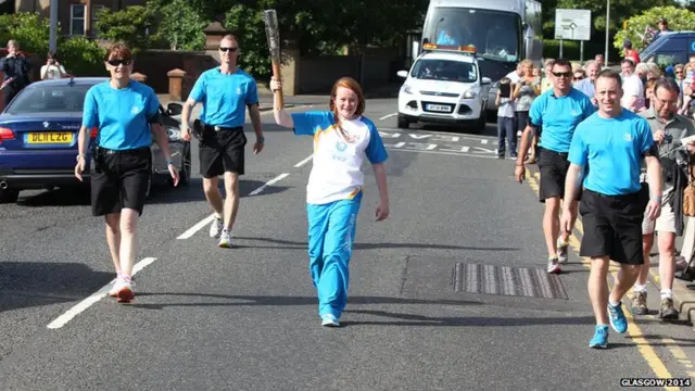 Alison Leckie Prestwick baton bearer