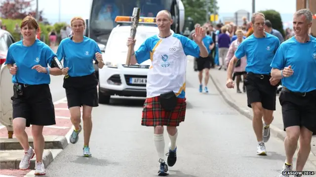 Scott Martin with the baton