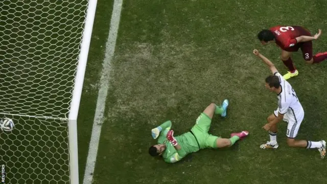 Thomas Muller scores v Portugal