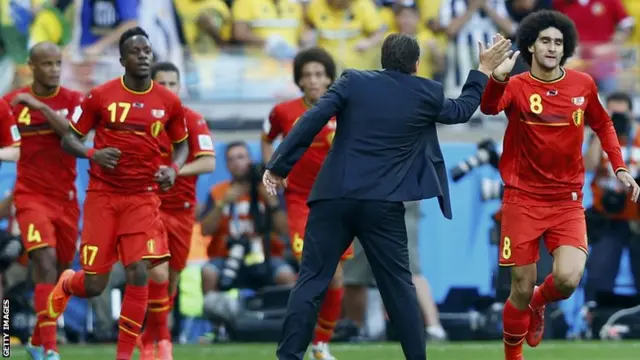 Belgium celebrate