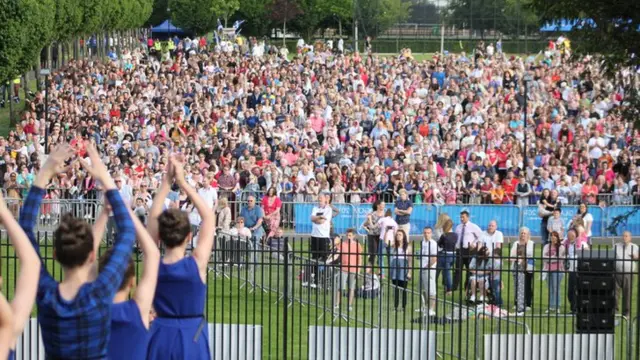 baton relay in Hamilton