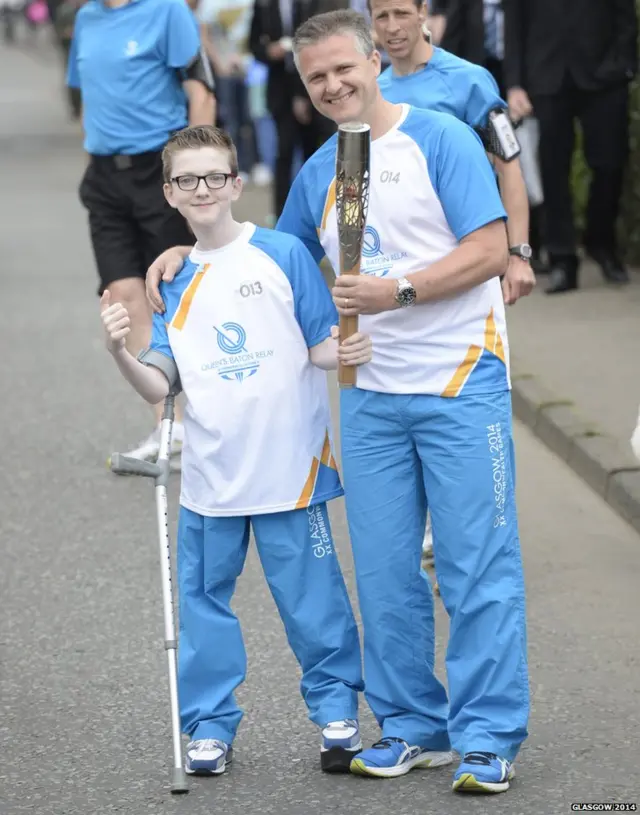 Fraser Cummings with Gerard Archibald