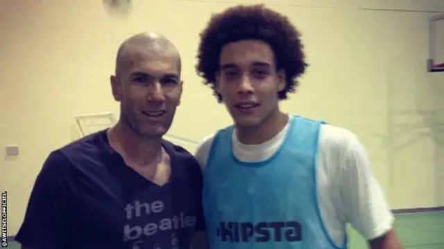 Zinedine Zidane and Axel Witsel