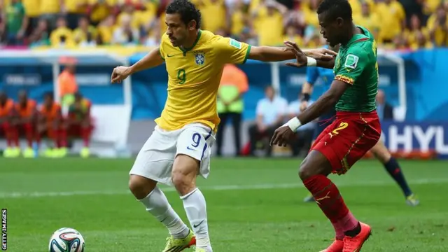 Fred of Brazil forces a corner