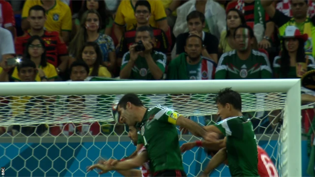 Rafael Marquez opens the scoring for Mexico