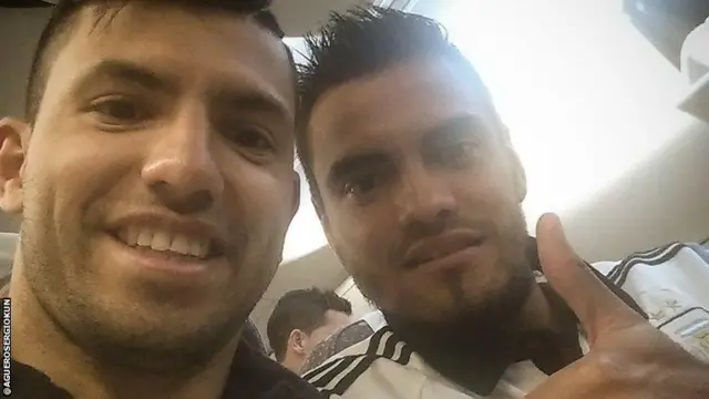 Sergio Aguero and Sergio Romero