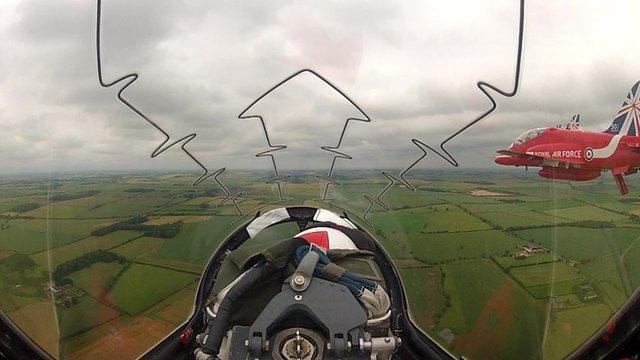 View from Red Arrow cockpit