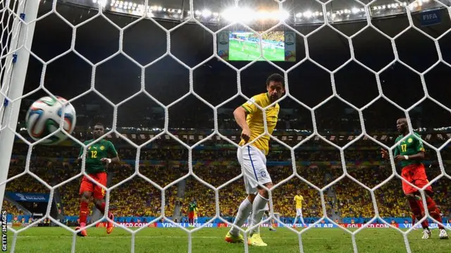 Fred scores against Cameroon