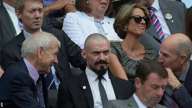 BBC broadcaster John Humphrys and actor Hugh Jackman