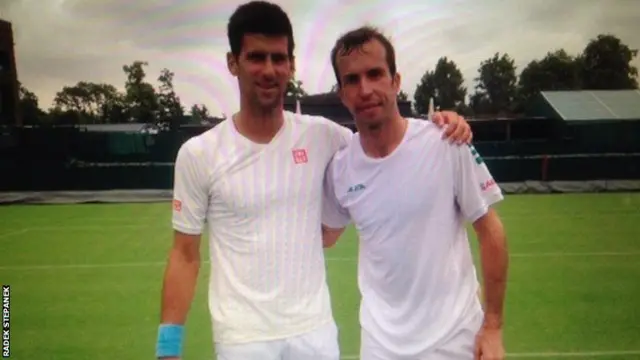 Novak Djokovic and Radek Stepanek