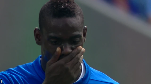 Mario Balotelli booked